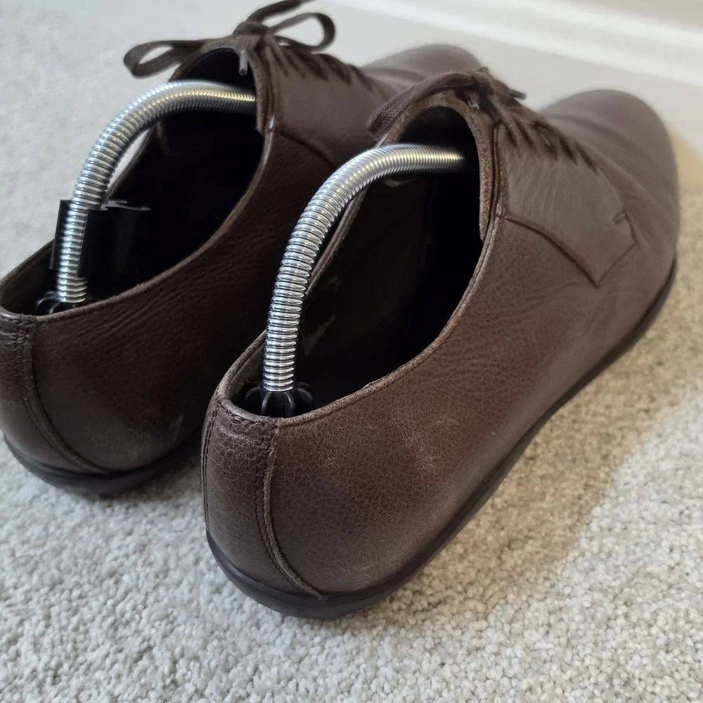 Harrys of London Dexter Brown Calf Leather Shoes Vibram Sole Mens US 9.5 EU 43.5